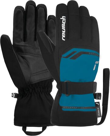 Чоловічі лижні рукавички Reusch Primus R-tex Xt, водонепроникна мембрана, теплі зимові рукавички Softshell, синьо-чорні, розмір 9