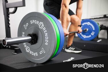 Бамперні диски Sporttrend 24 2 x 20 кг для штанги, гумові вагові пластини для фітнесу, тренувань, важкої атлетики