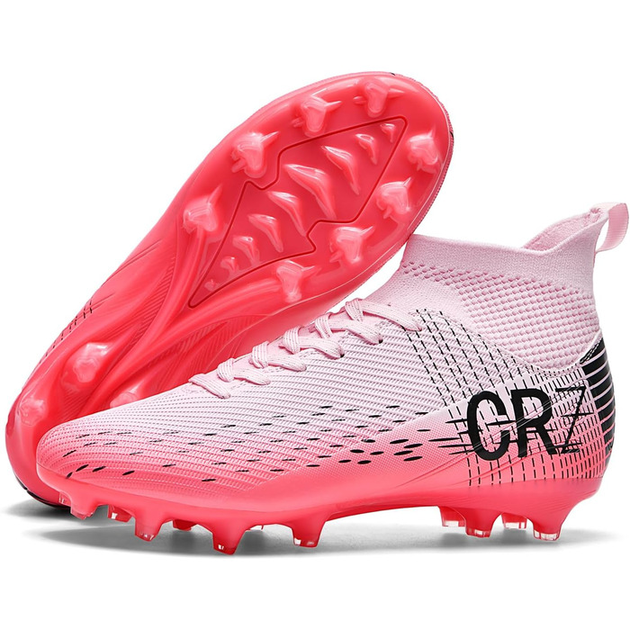 Футбольні черевики для чоловіків та жінок, зала, юніорські, тренувальні, унісекс, рожеві, 37 EU