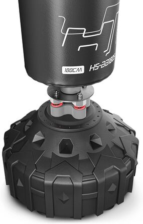 Стійка боксерська груша Hop-Sport 180 см, для дорослих і дітей, вільностояча, діаметр 32 см, міцна для силових тренувань