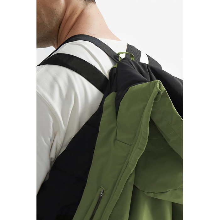 Чоловіча лижна куртка GEMYSE з інтегрованими лямками та капюшоном. Тепла зимова куртка, водонепроникна вітрозахисна куртка для сноубордингу та походів. Колір: хакі.