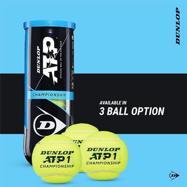 Тенісні м'ячі DUNLOP ATP Championship Regular Duty у кейсі