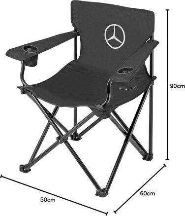 Складний стілець Mercedes Benz Collection, чорний, Brunner