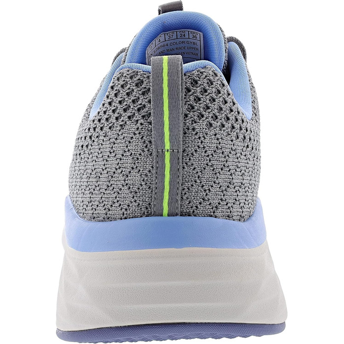 Жіночі кросівки для бігу Skechers Max Cushioning Elite Destination Point (Сірий, Синій, 37.5 EU)