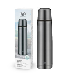 Термос Alfi Isotherm Perfect AV на 1 л, матовий сірий (cool grey mat), збереження тепла до 24 годин