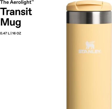 Термокухоль Stanley 1913 Aerolight Transit 0.35L — герметичний стакан для кави To Go, чорний (Butter Gloss)