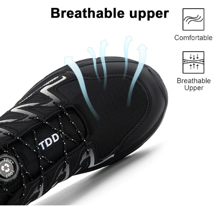 Кросівки для чоловіків та жінок, спортивні, для бігу та трейлраннінгу, чорного кольору, розміри EU 37-47 (J1 Schwarz Weiss, 41 EU)