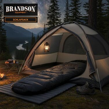 Сплячий мішок Brandson Outdoor Extreme -18°C для дорослих та дітей, водонепроникний, дихаючий, для кемпінгу та подорожей