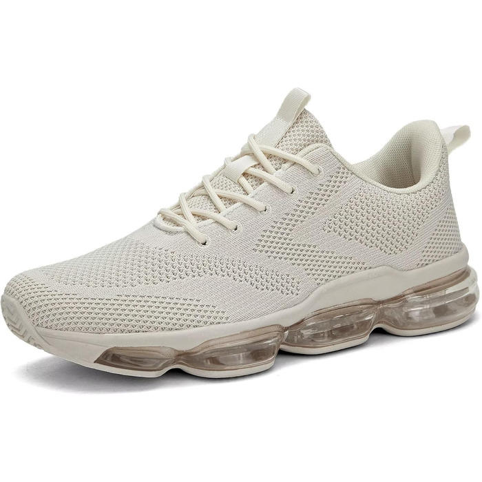 Чоловічі кросівки для бігу та спорту, неслизькі, стильні (46 EU, Z80 Beige)