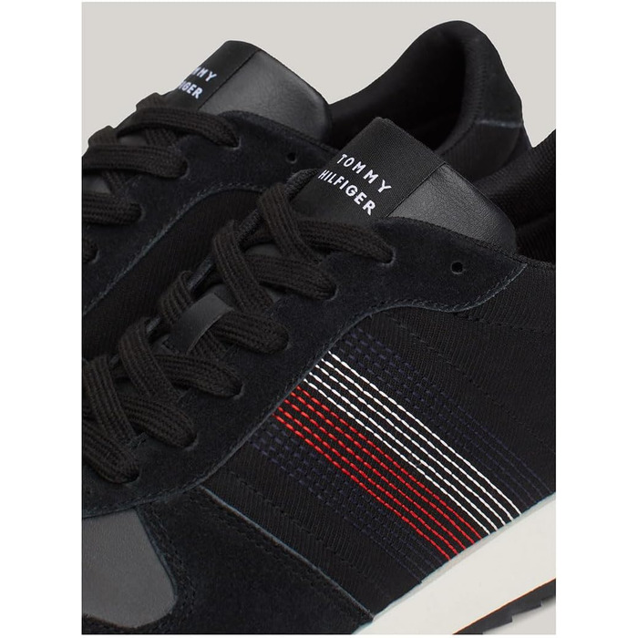 Кросівки Tommy Hilfiger Runner Evo Mix Stitch білі (44 EU, чорний)
