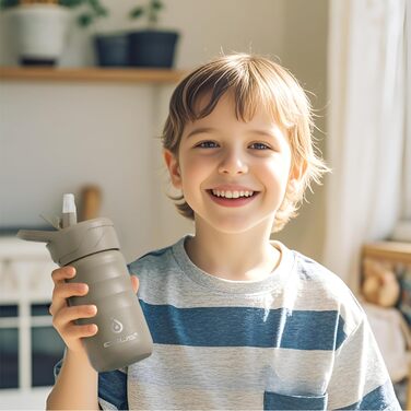 Вакуумна пляшка для води IDEUS 360 мл, нержавіюча сталь, подвійна стінка, спортивна металева фляга з герметичною кришкою, селадон