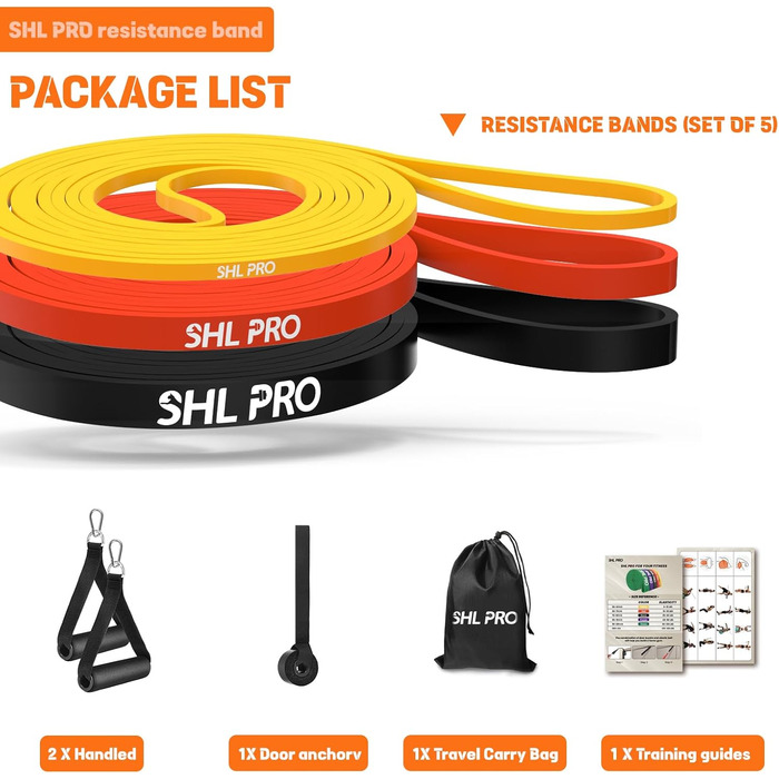 Гумові еластичні стрічки для фітнесу та реабілітації (3 шт.)