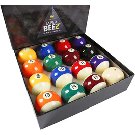 Преміум набір більярдних куль JAPER BEES Classic Pro та Marble, стандартний розмір