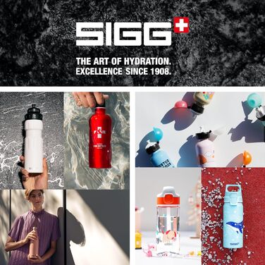 Фляга для велосипеда SIGG Alu 0.75л чорна - Швейцарія, спортивний ковпачок, без BPA, легка, герметична