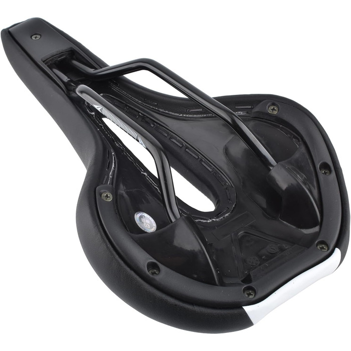 Сідло для гірського велосипеда Robuster (чорно-біле)