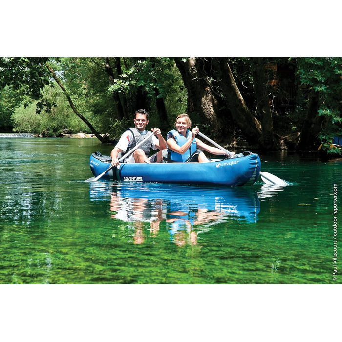Надувний каяк Sevylor Adventure Kit для 2 осіб, з двома веслами і насосом, 314x88 см