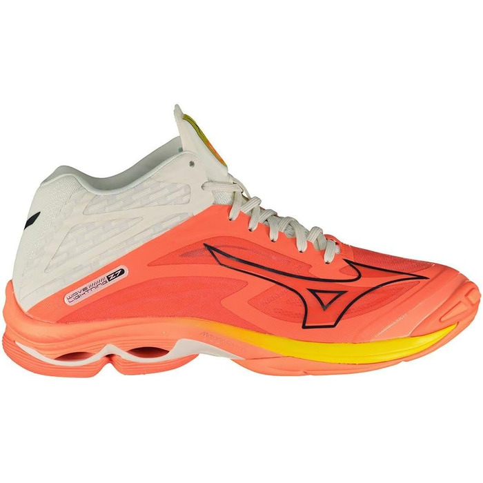 Волейбольне взуття Mizuno Wave Lightning Z7 Mid - Біло-синій, Neon Flame Black Bolt 2 (50 EU)