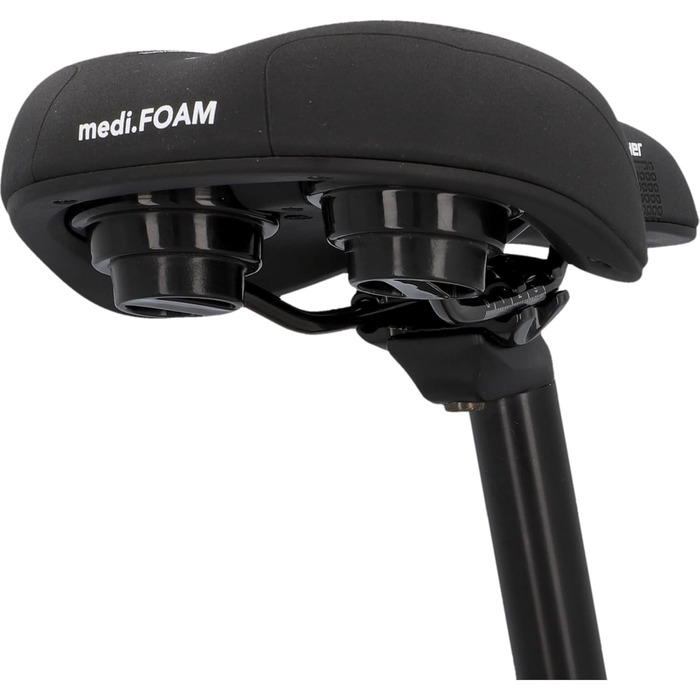 Сідло FISCHER Memory Foam з м'якою вставкою для полегшення тиску | Для трекінгу та MTB