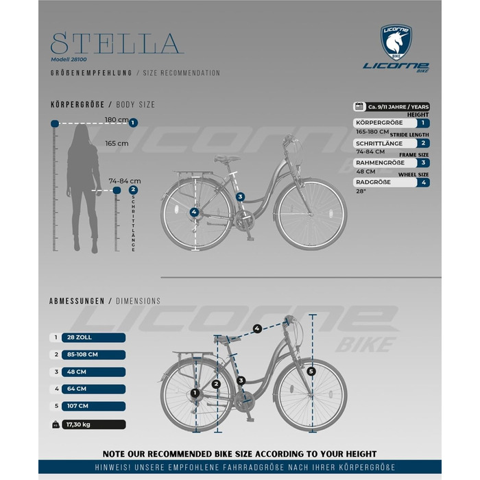 Велосипед Licorne Bike Stella Premium City Bike для міста 20, 24, 26, 28 дюймів, для дівчат, хлопців, жінок і чоловіків, 21/6 швидкостей, голландський сітібайк