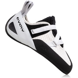 Кріпимо-скальний взуття EVOLV Defy LV для початківців: боулдеринг та індоор-альпінізм, сірий/білий, 38.5 EU