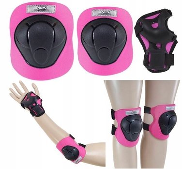 Дитячий захисний комплект METEOR: шолом та набір захисників для роликів, велосипеда та скейта