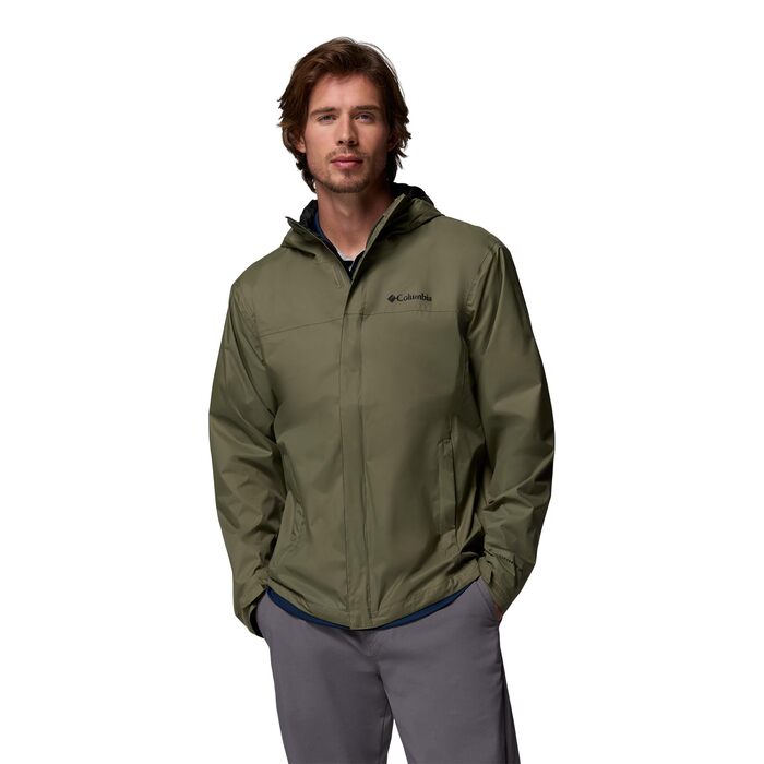 Чоловіча водонепроникна куртка Columbia Watertight II Rain Jacket, колір Stone Green, розмір L