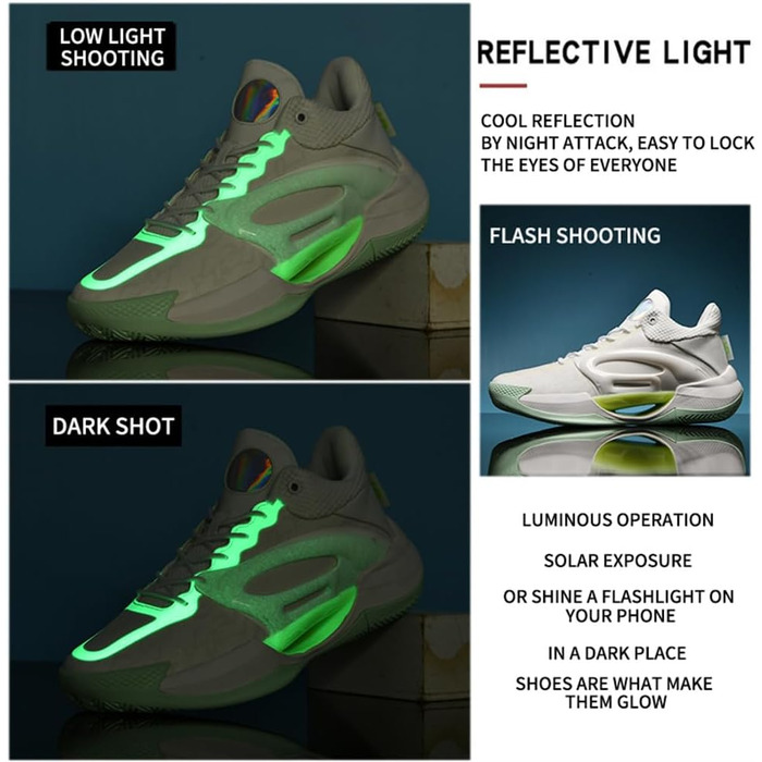 Чоловічі баскетбольні кросівки для хлопців, баскетбольні тренувальні кросівки, зручні кросівки для тенісу та бігу, чорно-білі, 869 (36 EU, білий 869)