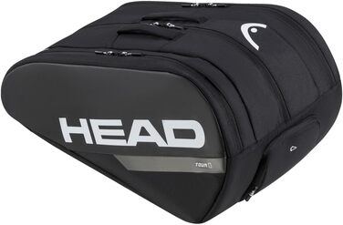 Сумка для падел-тенісу HEAD Tour Padel Bag L, чорний/білий