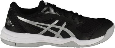 Волейбольне взуття ASICS Upcourt 5 для жінок, білий, бірюзовий, 40 EU (44.5 EU, чорний, чисте срібло)