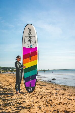 Надувна SUP-дошка AQUAPLANET Max 320 см з веслом, насосом, рюкзаком, ременем, сухим мішком, комплектом для ремонту та фінкою — для початківців і експертів