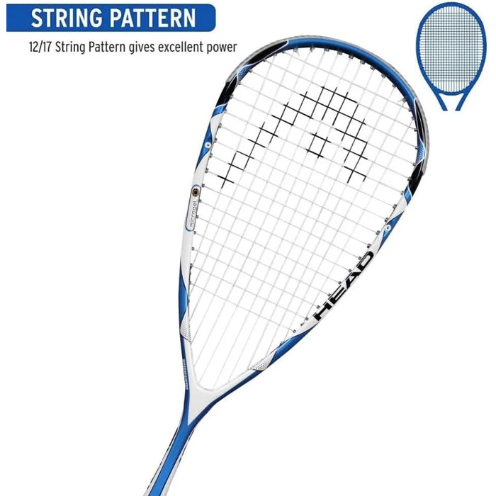 Сквош ракетка HEAD Microgel 125 100