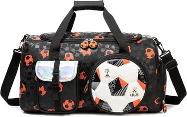 Дитяча спортивна сумка HTgroce для дівчаток з відділенням для взуття, ідеальна для ночівлі, балету, танців, спорту та подорожей (білий)