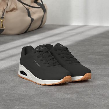 Кросівки Skechers UNO Stand On Air для жінок, чорні, розмір 39 EU, матеріал Durabuck