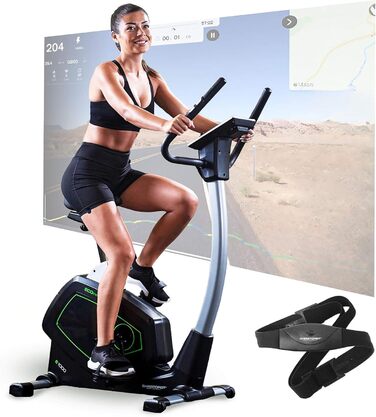 Велотренажер Christopeit Sport Eco 1000 з генератором, магнітною системою гальмування, USB, підтримкою Kinomap, для ваги до 150 кг