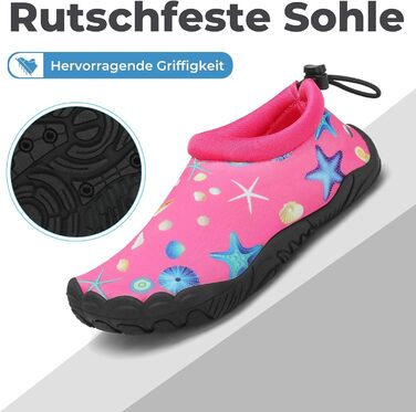 Дитячі шкарпетки-капці для плавання Mishansha: дихаючі, швидковисихаючі, антиковзкі, розмір 24-35, блакитний/рожевий