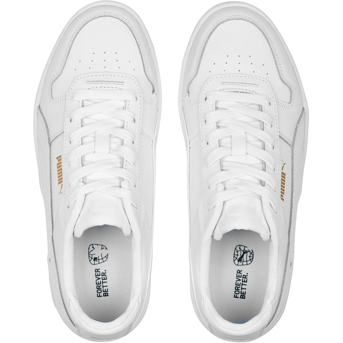 Жіночі кросівки PUMA Carina Street, білі з золотистими деталями, розмір 40 EU