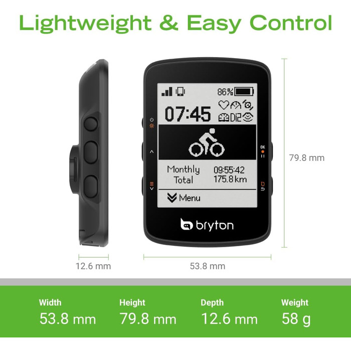 Велокомп'ютер Bryton Rider 460 GPS з LCD 2,6