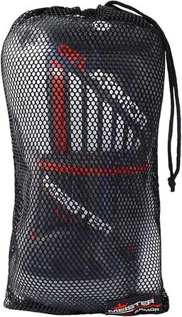 Боксерські рукавички Meister Gel Armor 16oz для тренувань з натуральної шкіри, чорні/червоні/білі, дорослі, з сітчастою сумкою