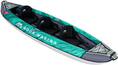 Aqua Marina Laxo-380 Надувний каяк для 2-3 осіб, комплект з веслом, насосом і рюкзаком, 380×90 см