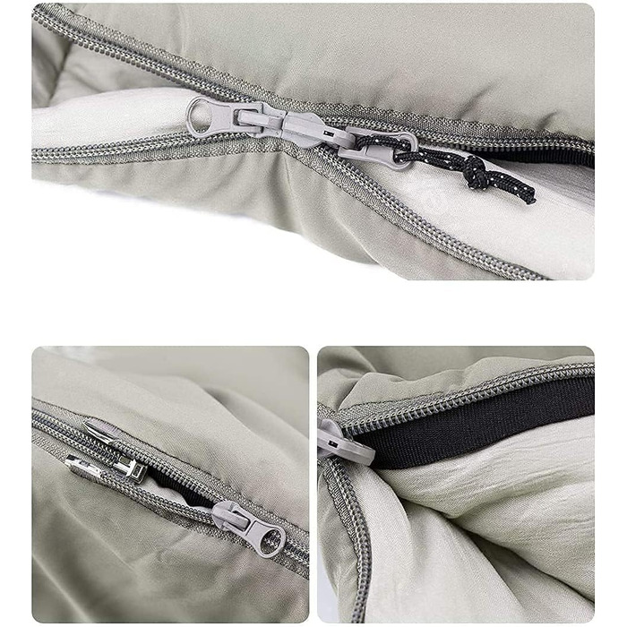 Спальний мішок Naturehike з бавовни з капюшоном, 3-сезонний, легкий, портативний, з'єднуваний, наповнювач M180/M300, високоякісна бавовна, колір 'Кіпінблотгрюн'