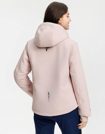 Жіноча зимова куртка Pioneer Camp для сноубордингу, походів та активного відпочинку. Тепла, вітро- та водовідштовхувальна, білий колір, розмір XXL (рожевий)