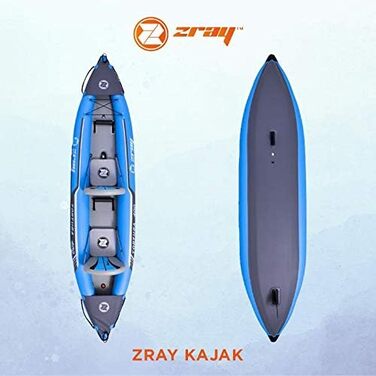 Надувний каяк ZRAY Tortuga 400 DS20 для двох, преміум, з дроп-стіч дном та сидіннями