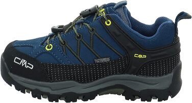 Дитячі трекінгові черевики CMP Rigel Low WP, унісекс, блакитно-жовті, 33 EU
