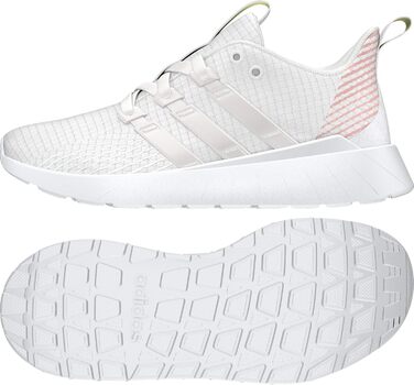 Дитячі кросівки adidas Questar Flow K (31.5 EU, сірий, білий, рожевий)