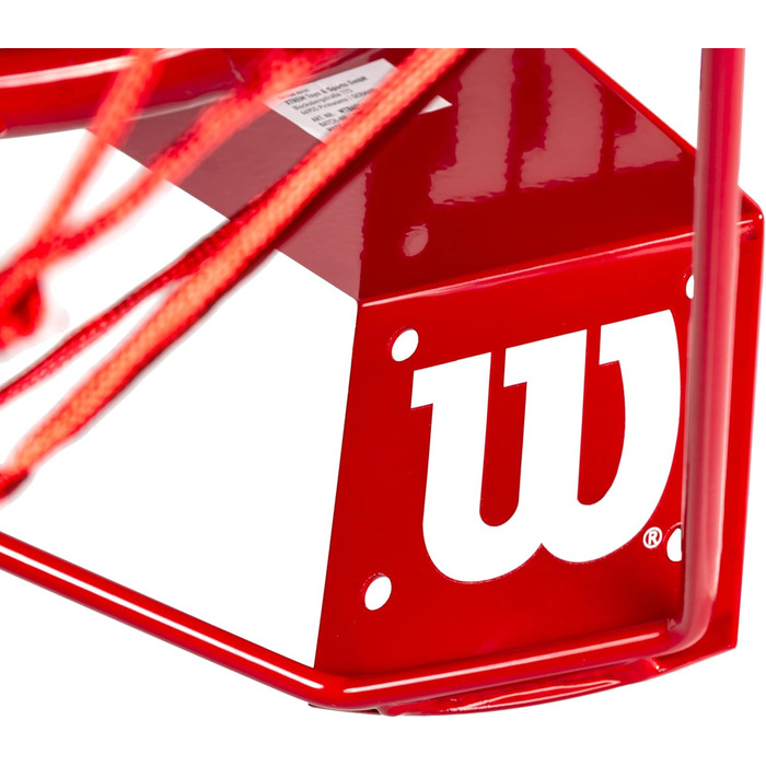 Баскетбольний щит Wilson NBA для вулиці, настінний, з кільцем 45 см, сіткою в кольорах NBA та комплектом кріплень