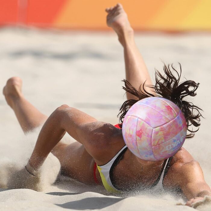 Волейбольний м'яч BYAOSUN для пляжу та залу, розмір 5, рожевий