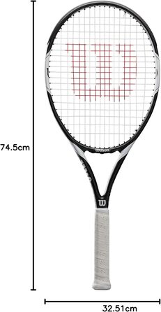 Тенісний ракеточний пристрій Wilson Federer Team 105, унісекс, для початківців та любителів, розмір ручки L1 Single