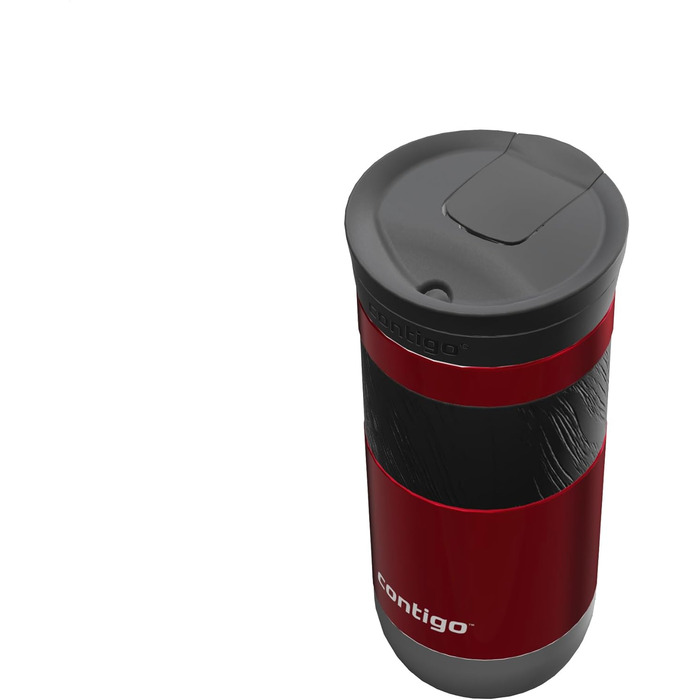Термокружка Contigo Byron Snapseal 470 мл, червона - нержавіюча сталь, ізольована, герметична, для кави та напоїв to go, без BPA