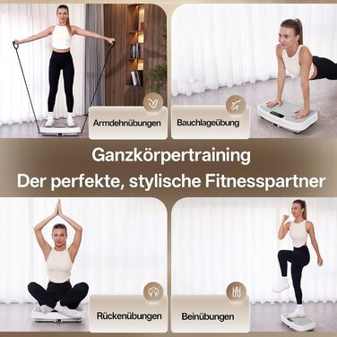 Вібраційна платформа YAMO для схуднення та тренувань всього тіла, масажер - 330 кг, сірий колір