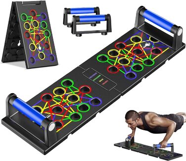 Багатофункціональна дошка для віджимань 24 в 1 — тренажер для силових тренувань та спалення жиру вдома, для чоловіків та жінок